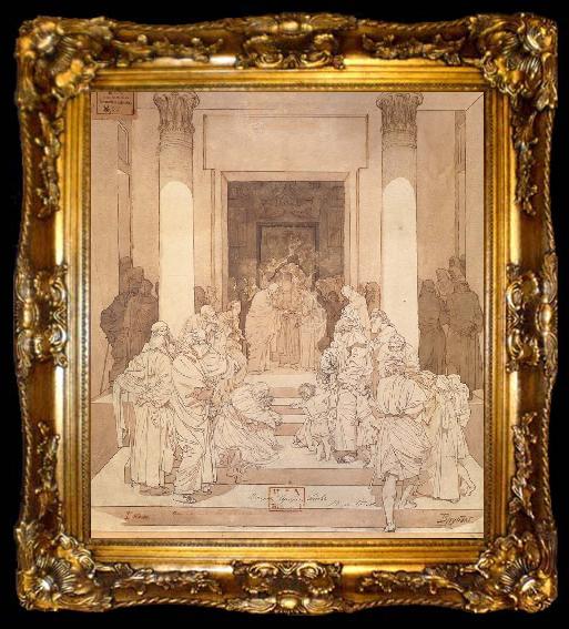 framed  Mikhail Vrubel The Betrothal of the Virgin Mary to Joseph, ta009-2